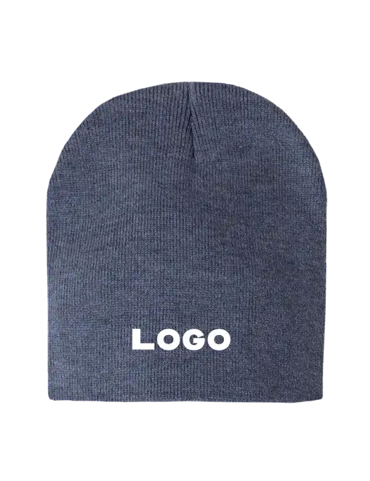 Navy Heather Element Knit Beanie w/Logo