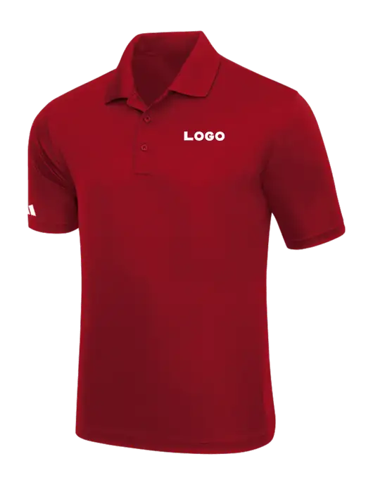Adidas Red Basic Sport Polo w/Logo