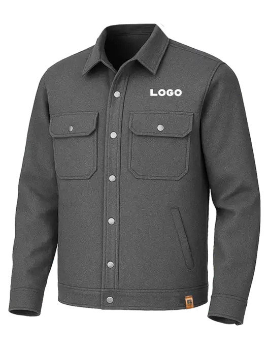 Russell Outdoors Dark Grey Heather Basin Jacket w/Logo