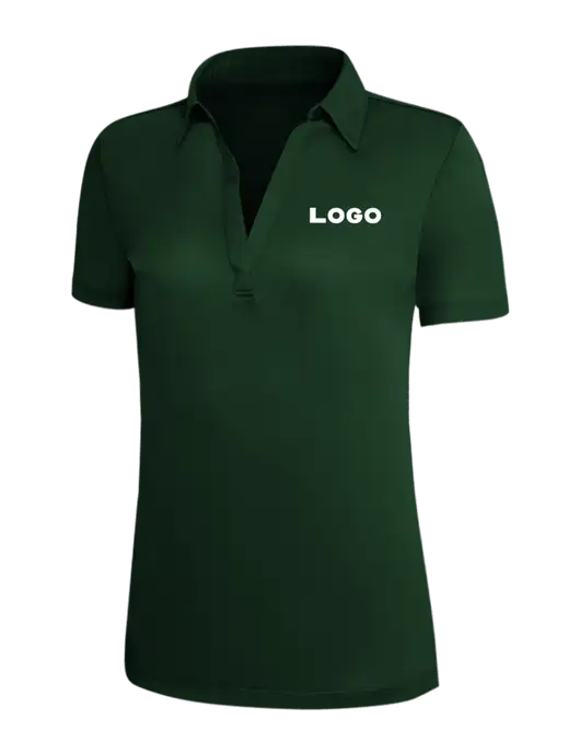 Dark Green Silk Touch Womens Performance Polo w/Logo