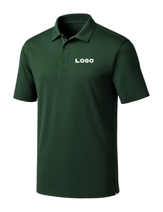 Dark Green Silk Touch Performance Polo w/Logo