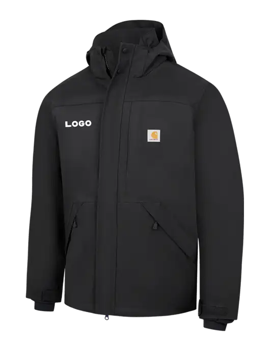 Carhartt Black Storm Defender Shoreline Jacket w/Logo