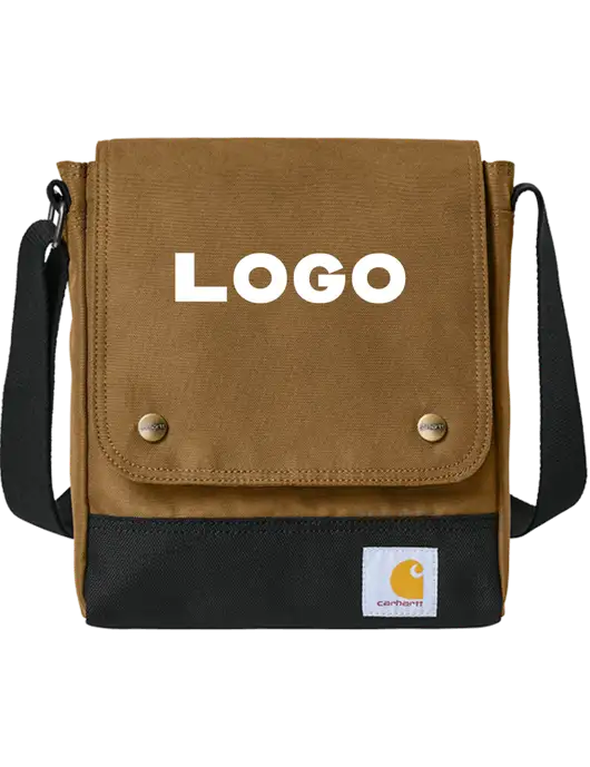 Carhartt Light Brown Crossbody Snap Bag w/Logo