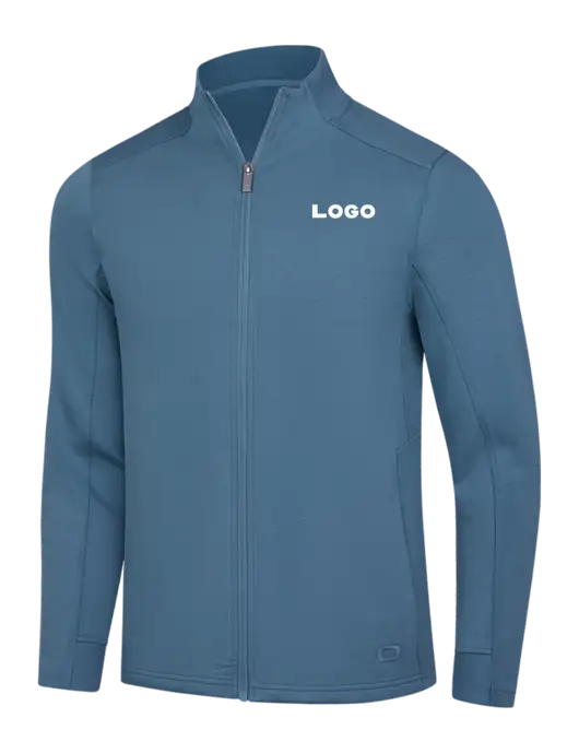 OGIO Light Slate Blue Transcend Full-Zip w/Logo
