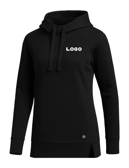 OGIO Black Womens Luuma Pullover Fleece Hoodie w/Logo