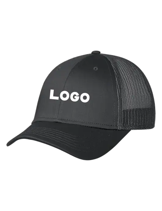 Charcoal Mesh Trucker Cap Snap Back w/Logo