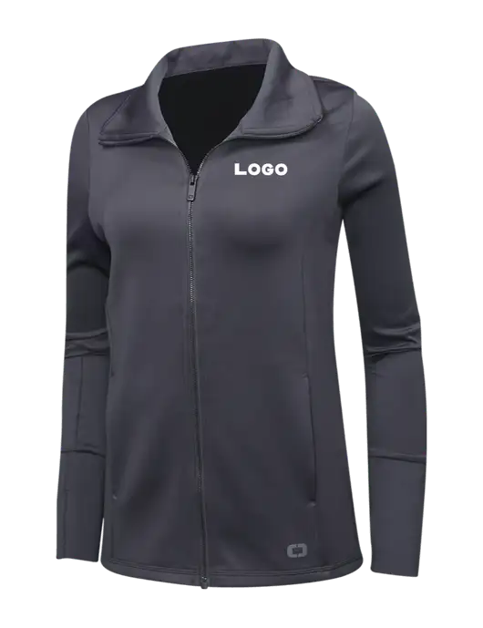 OGIO Dark Grey Womens Endurance Modern Performance Full-Zip w/Logo