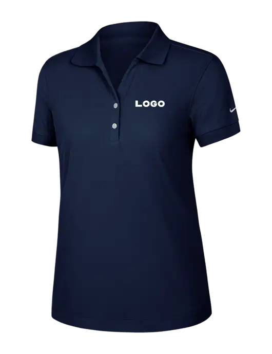 Nike Womens Dri-FIT Classic Dark Navy Polo w/Logo