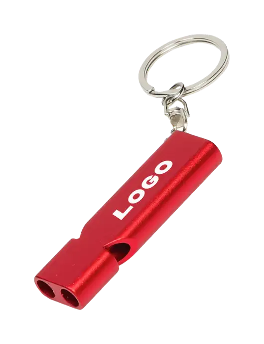 Quick Alert Red Safety Whistle w/Logo