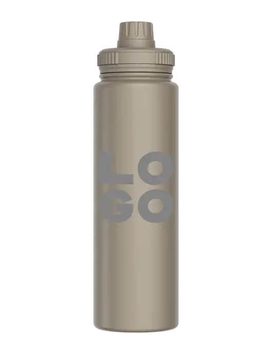 Liquid Life Grey Sport Bottle w/Logo