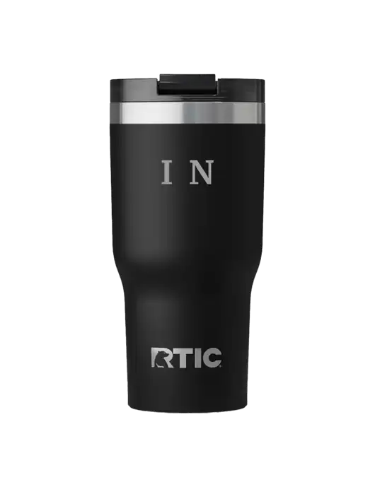 RTIC Essential 30 oz Black Tumbler w/Text, Logo