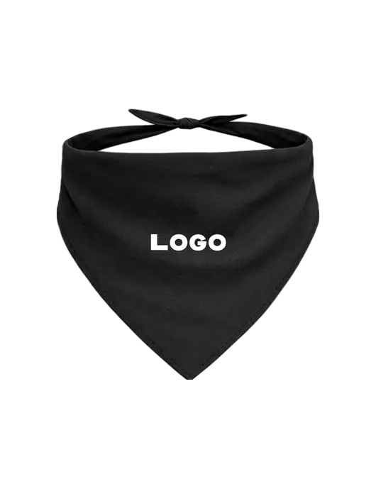 Black Pet Bandana Large w/Logo