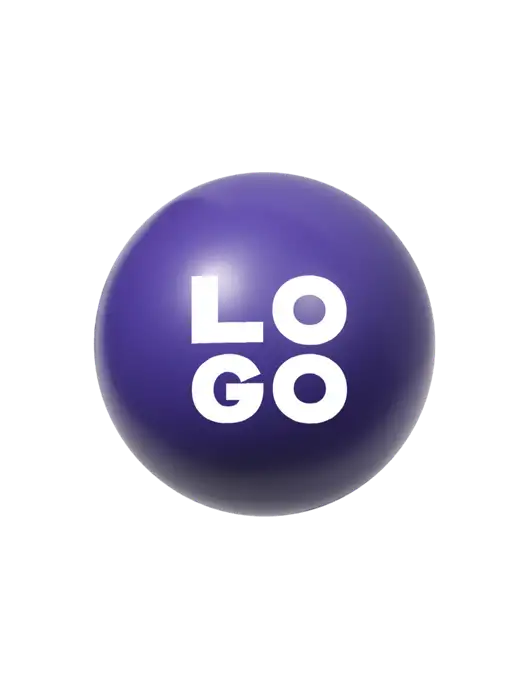 Purple Stress Reliever Ball w/Logo