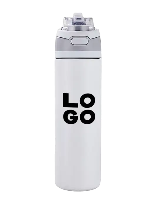 White Sip or Flip Lid Tumbler w/Logo