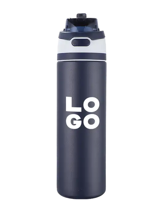 Navy Sip or Flip Lid Tumbler w/Logo