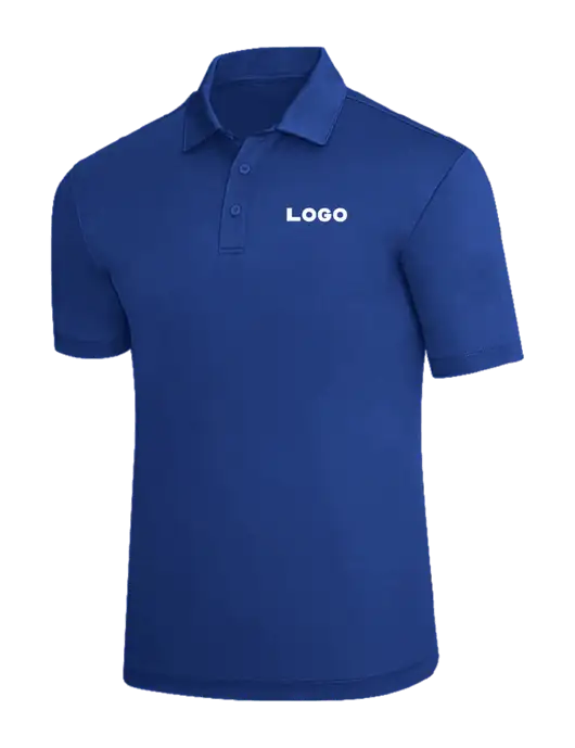 Dark Royal Silk Touch Polo w/Logo