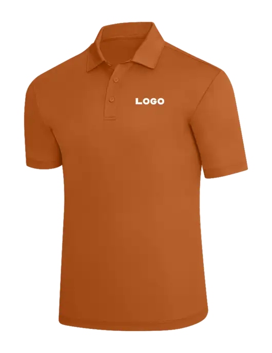 Burnt Orange Silk Touch Polo w/Logo