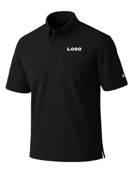 Brooks Brothers Pinpoint Pique Black Dress Polo w/Logo