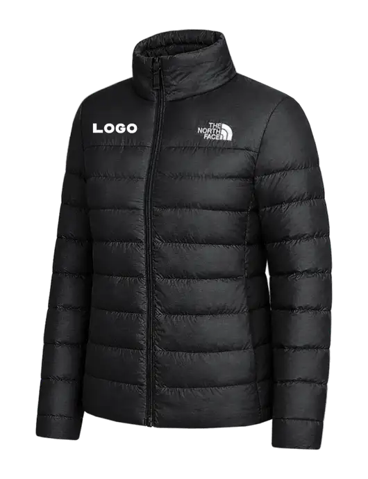 The North Face Womens Black Down Hybrid Jacket w/Logo