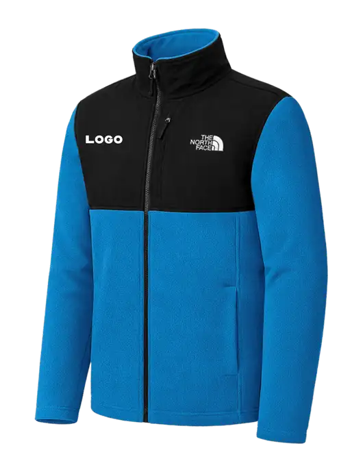The North Face Royal/Black Highest Peak Full-Zip Fleece Jacket w/Logo
