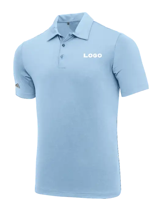 Adidas Carolina Blue Ultimate Solid Polo w/Logo