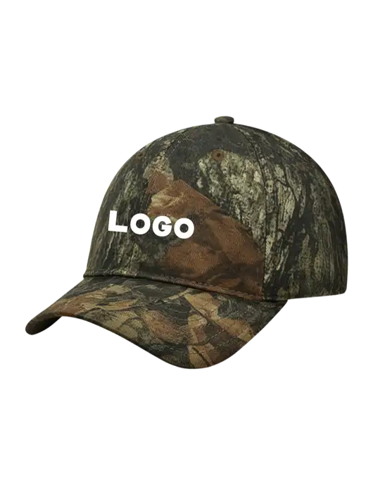 Mossy Oak New BK-UP Camo/Hunter Structured Cap With Flex Strap w/Logo