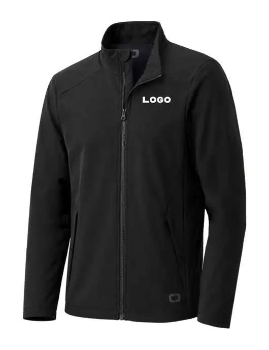 OGIO Black Commuter Full-Zip Soft Shell  w/Logo