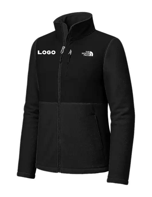 The North Face Womens Black Highest Peak Full-Zip Fleece Jacket w/Logo
