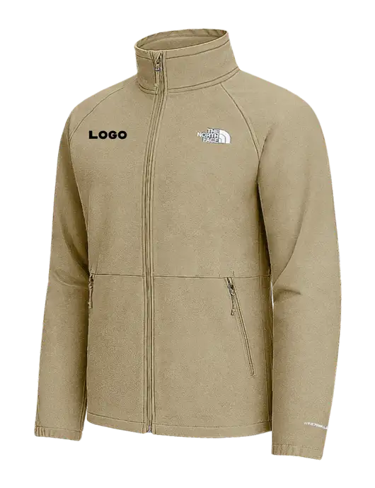 The North Face Tan Heather Barr Lake Soft Shell Jacket w/Logo