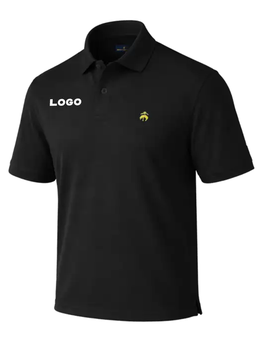 Brooks Brothers Pima Cotton Black Pique Polo w/Logo
