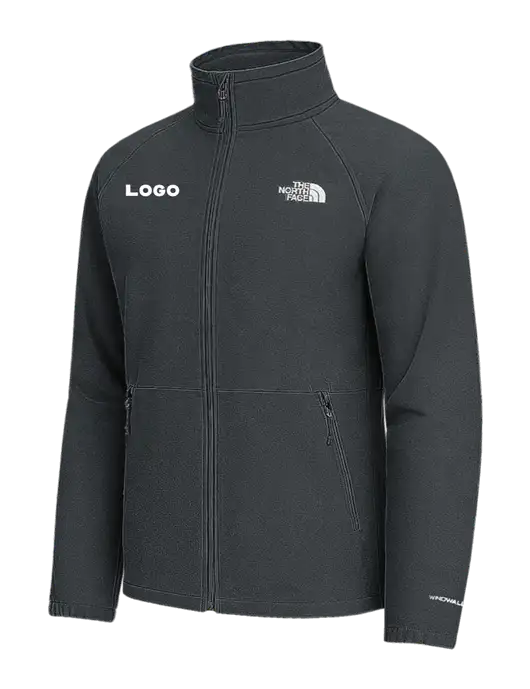 The North Face Very Dark Grey Heather Barr Lake Soft Shell Jacket w/Logo