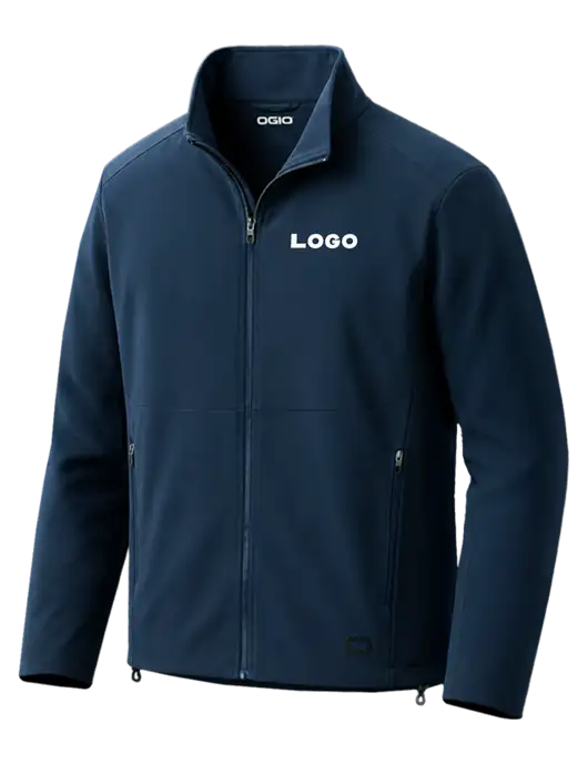 OGIO Kinetic Soft Shell Dark Navy Jacket w/Logo