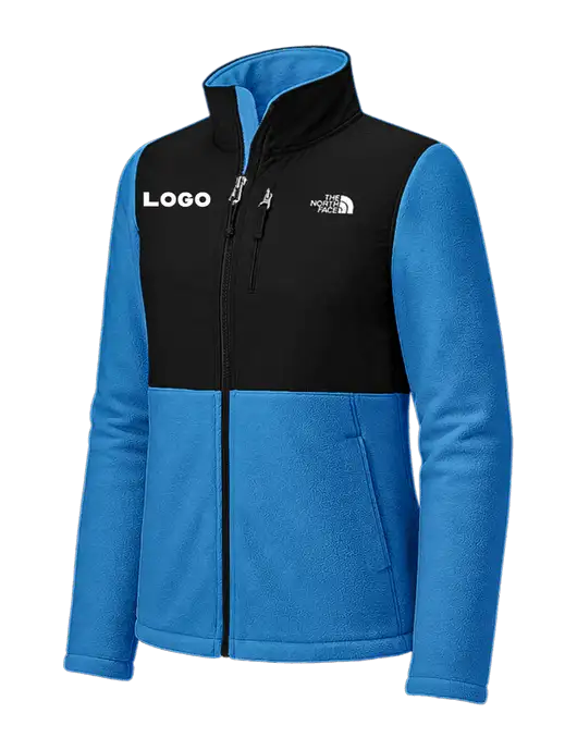 The North Face Womens Dark Sapphire/Black Highest Peak Full-Zip Fleece Jacket w/Logo