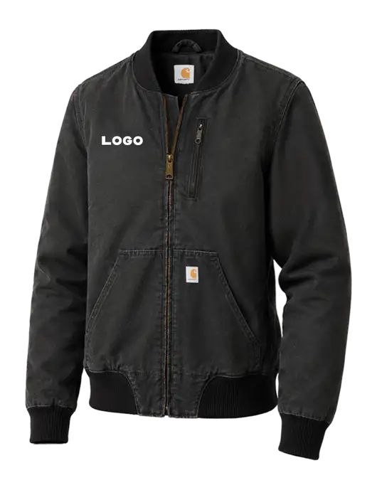 Carhartt Womens Black Rugged Flex Crawford Jacket w/Logo