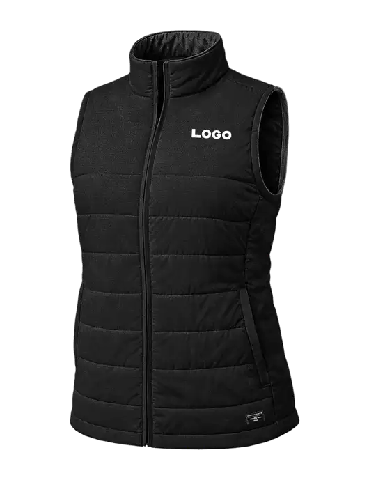 TravisMathew Womens Cold Bay Black Vest w/Logo