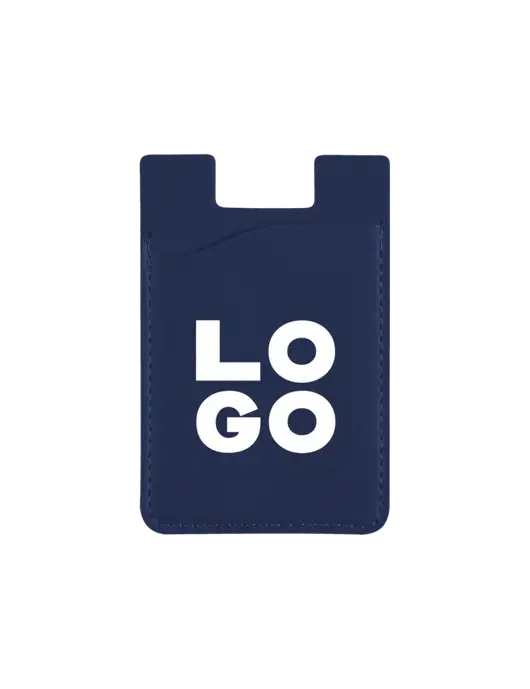 Navy CardNest Phone Wallet w/Logo