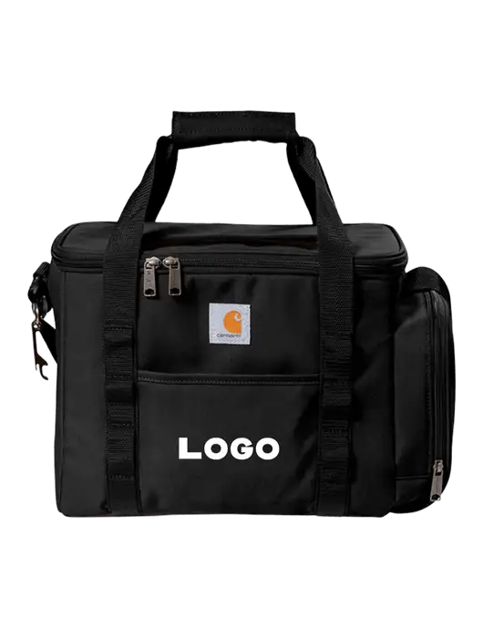 Carhartt Black Duffel 36-Can Cooler w/Logo